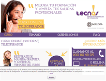 Tablet Screenshot of curso-teleoperador.com